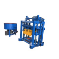 Diesel moving manual block  making machine /QT4-40 machine hollow block mold